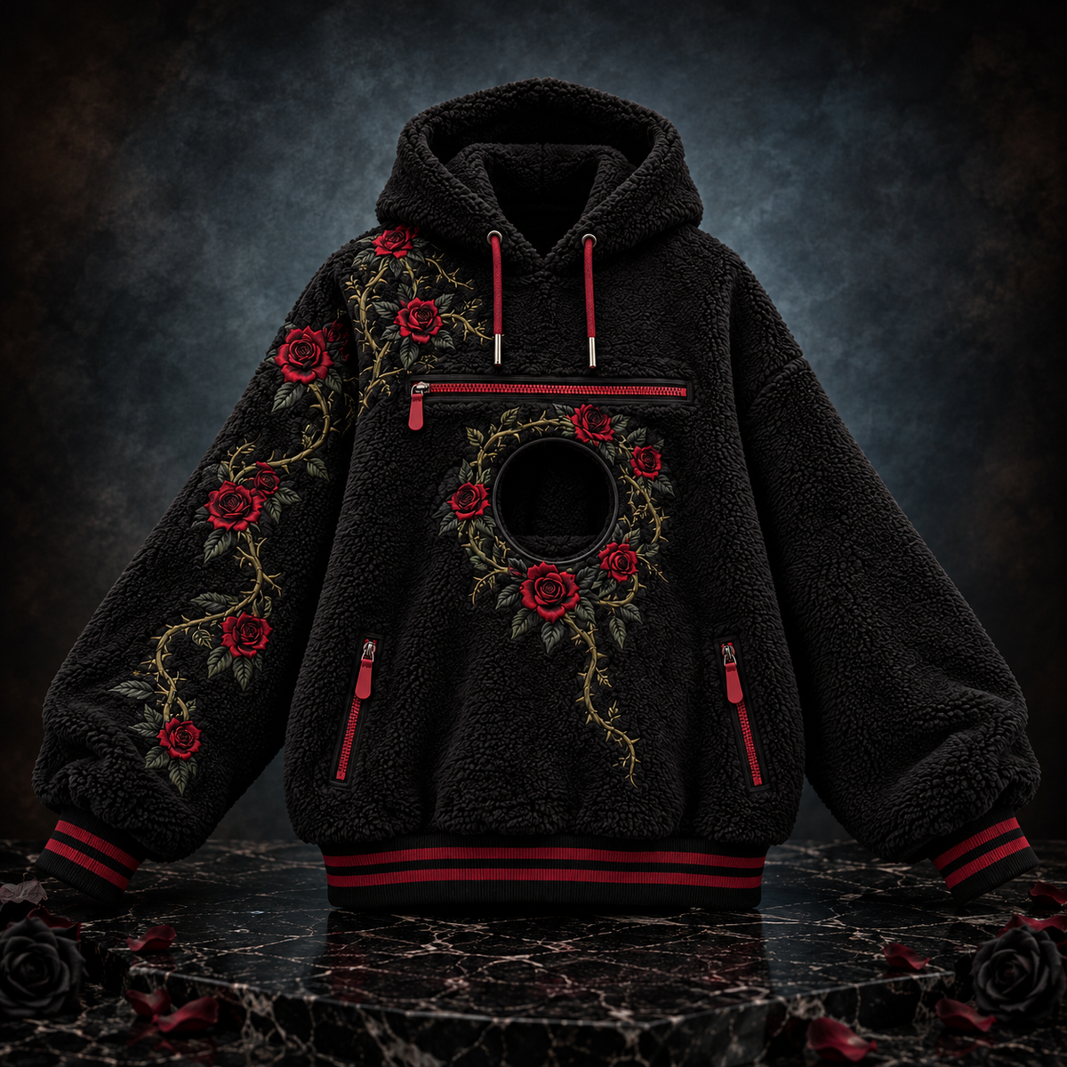 Handmade Midnight Meow Hoodie
